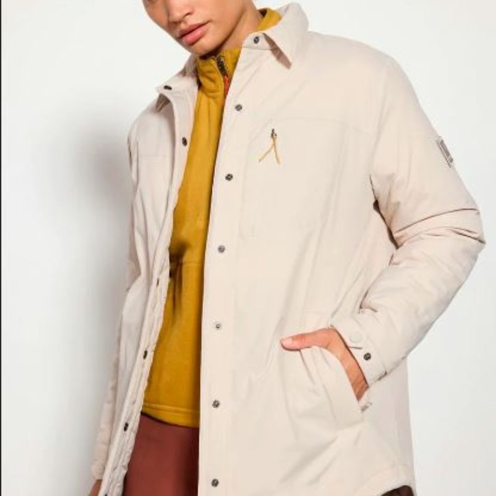 MPG Fascinate Insulated Shirt Jacket with Welt Linen White